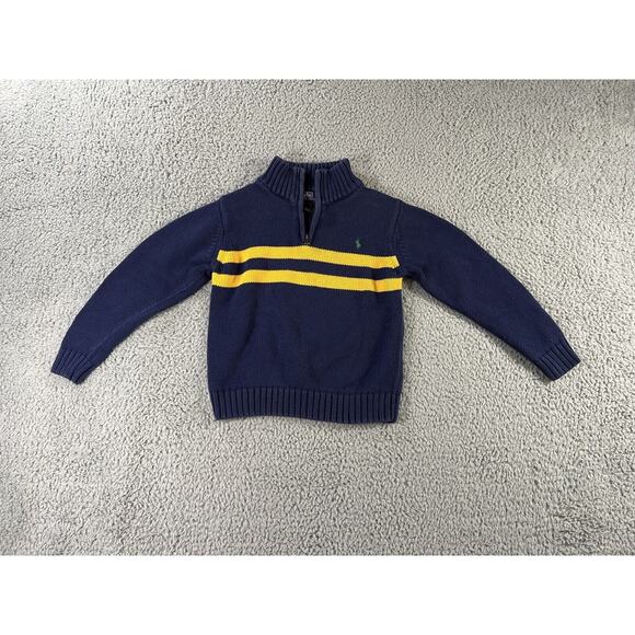 Polo Ralph Lauren Other - Polo Ralph Lauren Sweater Boys 6 Small Pony Quarter Zip Mock Neck Thick Pullover